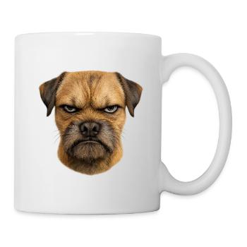 Grim Dog Face | Border Terrier - Mug - white - Right