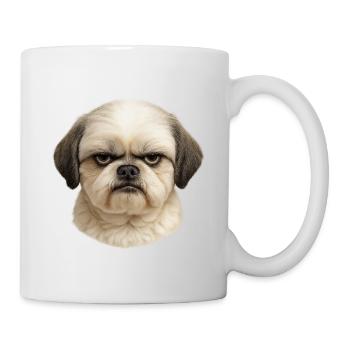 Pug Kopf Portrait Charme |  Shih Tzu - Tasse - Weiß - Rechts