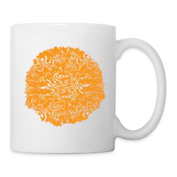 Orange Circle Ornament - Mug - white - Right