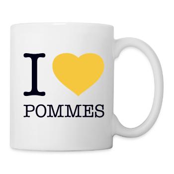 I love fries - Mug - white - Right