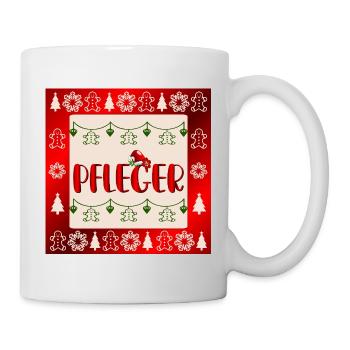 Pflege Pflegefachkräfte Weihnachten Pfleger - Tasse - Weiß - Rechts