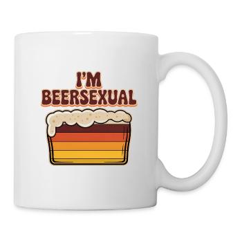 I'm Beersexual - Cool Beer Logo - Tasse - Weiß - Rechts