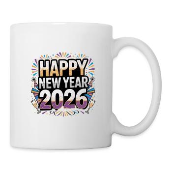 Célébration de la bonne année 2026 - Mug blanc - blanc - Droite