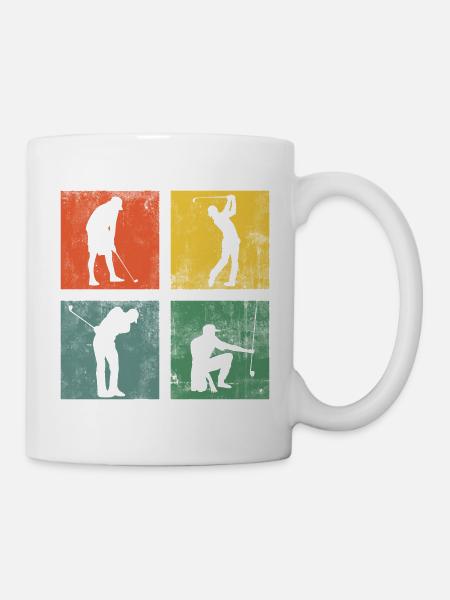 Golfspieler Golfer Golf Golfen Geschenk - Tasse - Weiß