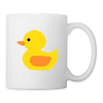 Pixel Duck Retro Yellow - Mug - white - Right