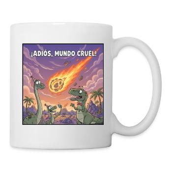 Goodbye Cruelty World: Dinosaurier - Tasse - Weiß - Rechts