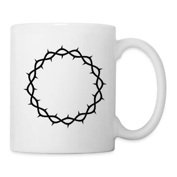 Dornenkrone - Tasse - Weiß - Rechts