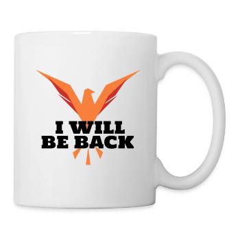 Phénix orange géométrique en vol - Mug blanc - blanc - Droite