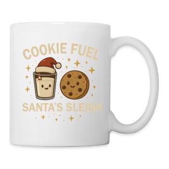 Weihnachten Baking Crew - Weihnachtskeks & Milch  - Tasse - Weiß - Rechts