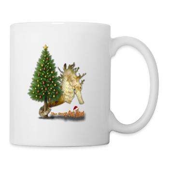 Weihnachtsgrüße aus dem Riff - Tasse - Weiß - Rechts