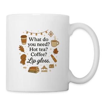  Girls Quote Shirt for Winter  - Tasse - Weiß - Rechts