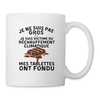 Victime Réchauffement climatique Cadeau Papa drole - Mug blanc - blanc - Droite