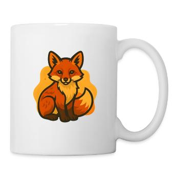 Fuchsjunges Illustration - Tasse - Weiß - Rechts