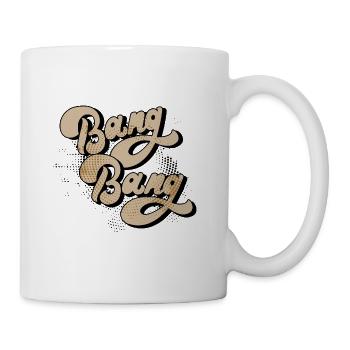 Bang Bang Retro Halftone - Mug blanc - blanc - Droite