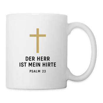 The Lord Is My Shepherd Psalm 23 - Mug - white - Right