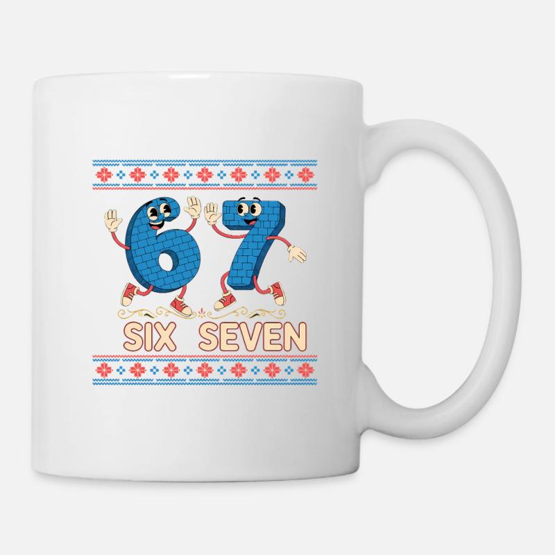 6 7 Six Seven Memes - Mug - white
