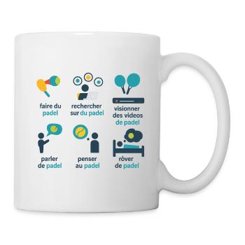 Playful Graphic Padel - Mug - white - Right