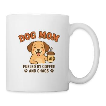 Dog Mom Coffee Chaos - Mug - white - Right