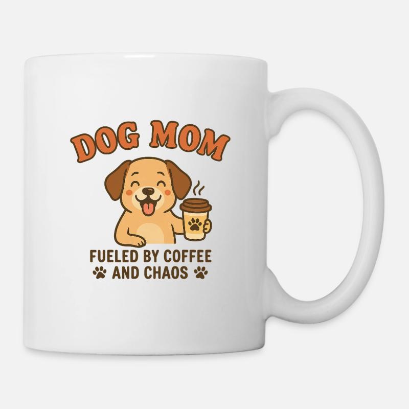 Chien Maman Café Chaos - Mug blanc - blanc