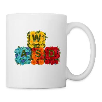 WASD Gaming Gamer Cute Cute Gift - Mug - white - Right