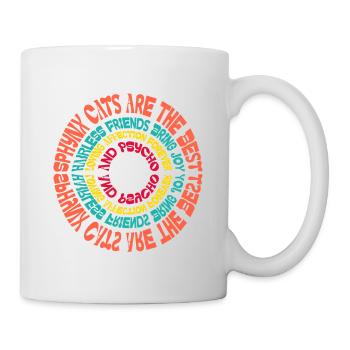 Sphynx Katze Mandala Lustige Sprüche Sarkastischer Humor - Tasse - Weiß - Rechts