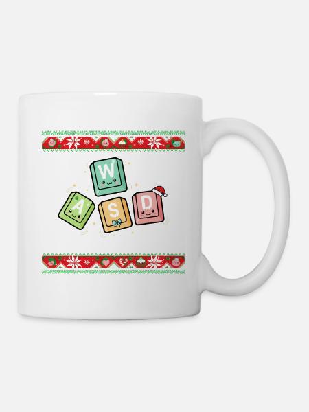WASD - Kawaii  - Tasse - Weiß