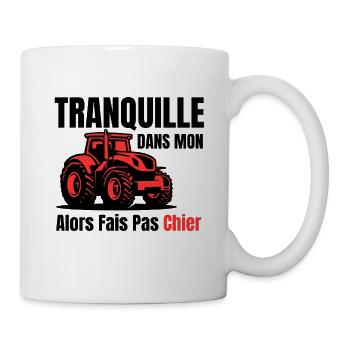 Cadeau Original Agriculteur - Mug blanc - blanc - Droite