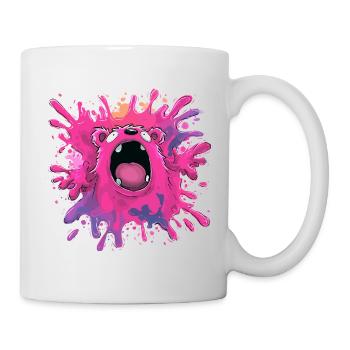Farbexplosion Monster - Tasse - Weiß - Rechts