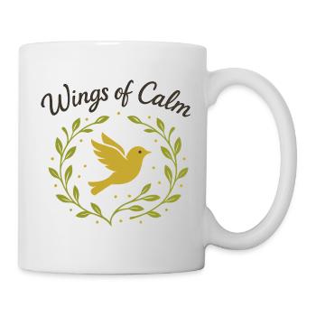 Wings of Calm - Tasse - Weiß - Rechts