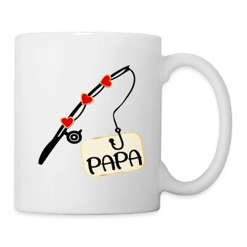 Angler Papa - Tasse - Weiß - Rechts