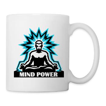 Mind Power Meditatie Aura - Mug blanc - blanc - Droite