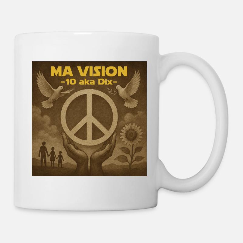 Ma Vision Pax Dix - Mug blanc - blanc