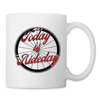 Aujourd’hui, c’est la journée de la randonnée - Mug blanc - blanc - Droite