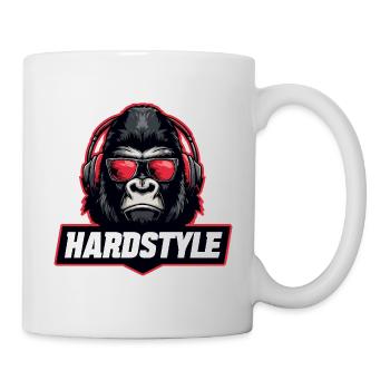 Hardstyle Gorilla – Conception musicale avec casque - Mug blanc - blanc - Droite