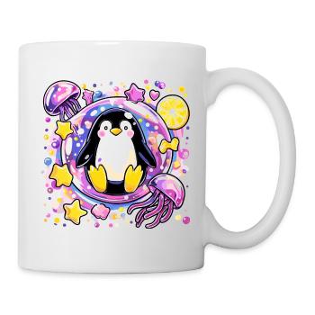 Colorful Penguin Wreath - Mug - white - Right