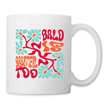 Kahl ist schön - Tasse - Weiß - Rechts