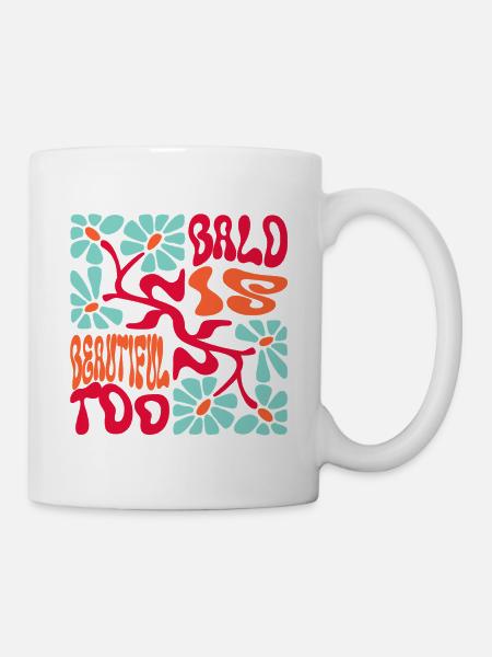 Kahl ist schön - Tasse - Weiß