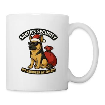 Berger et en tant que Père Noël Sécurité avec Sack - Mug blanc - blanc - Droite