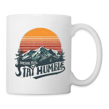 Dream Big Stay Humble Mountain - Mug - white - Right