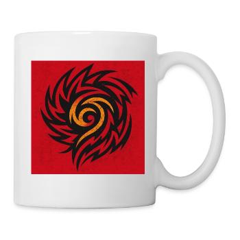 Flame Spiral Tribal - Mug - white - Right