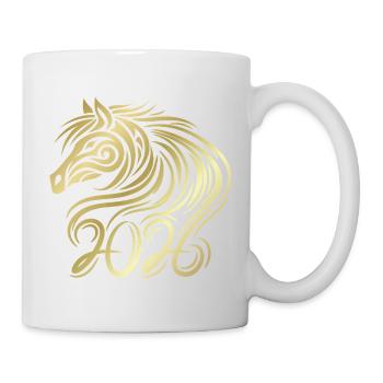 Nouvel an chinois du cheval 2026 - Mug blanc - blanc - Droite