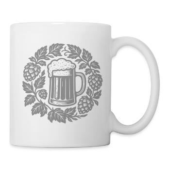 Bier kranz - Mug - white - Right