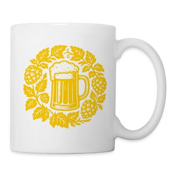 Bier kranz - Mug - white - Right
