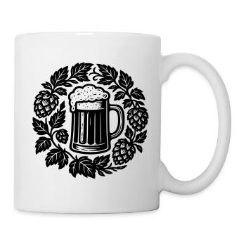 Bier kranz - Mug - white - Right