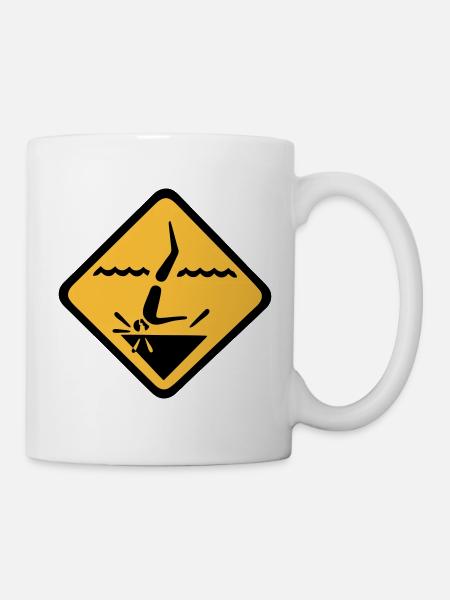 Diving Sign Graphic - Mug - white