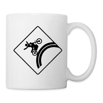 Airborne Rider Kurve voraus - Tasse - Weiß - Rechts