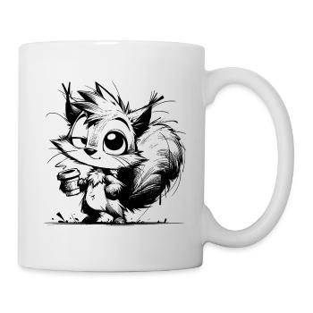 Squirrel another coffee? Always bring it on - Mug - white - Right