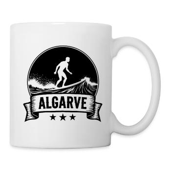 Algarve Surfer Surfen Wellenreiten in Portugal - Tasse - Weiß - Rechts