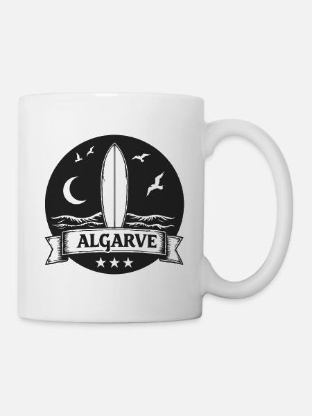 Algarve Surfers Surf Surfboards and Waves - Mug - white