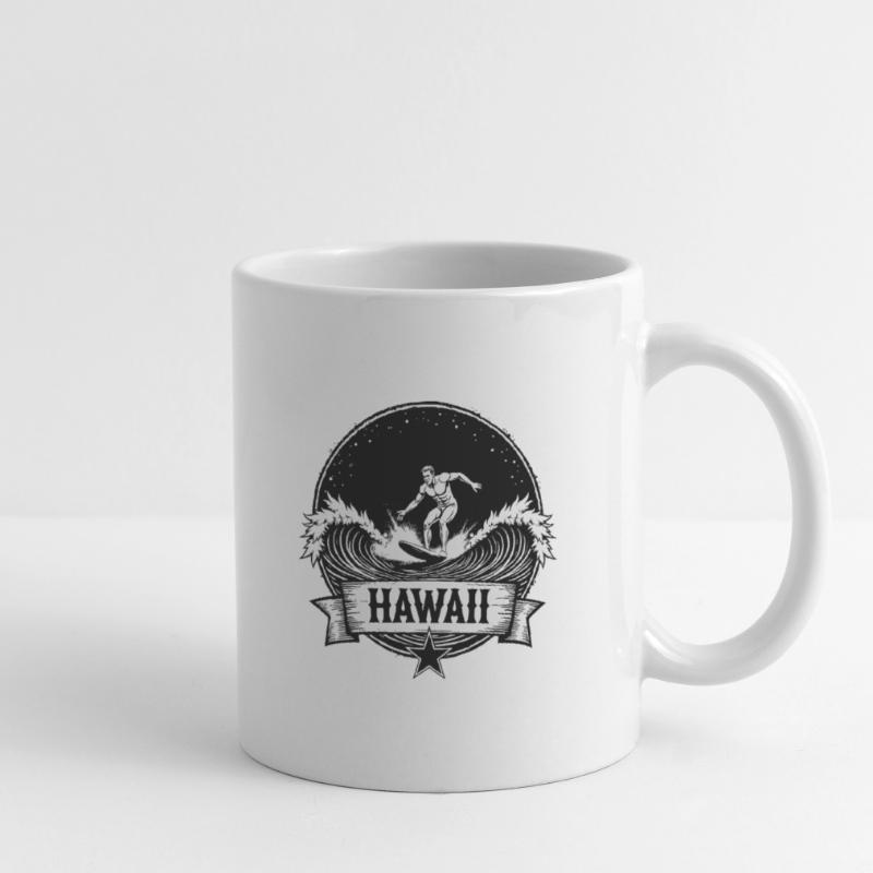Hawaii Surfer Surfer on Pacific Wave Mug